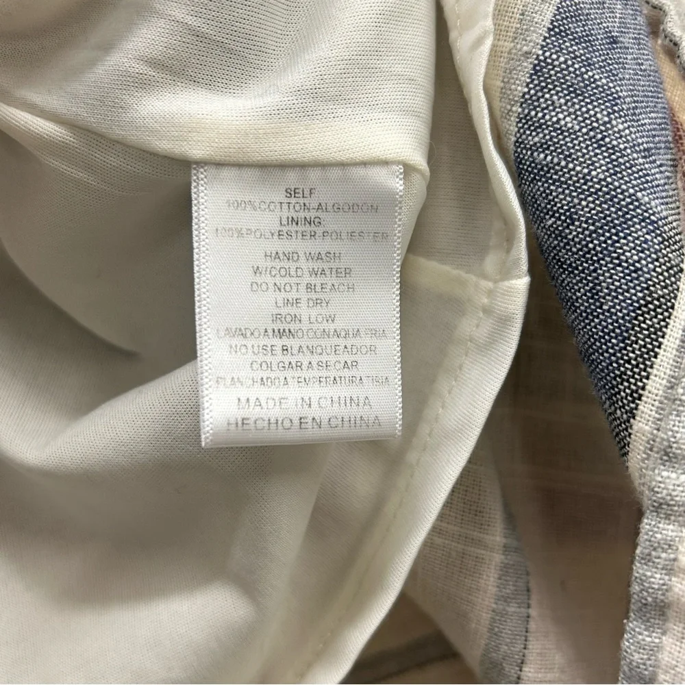 PinkBlush Cotton Striped Halter Neck Maternity Dress size large - Picture 15 of 15